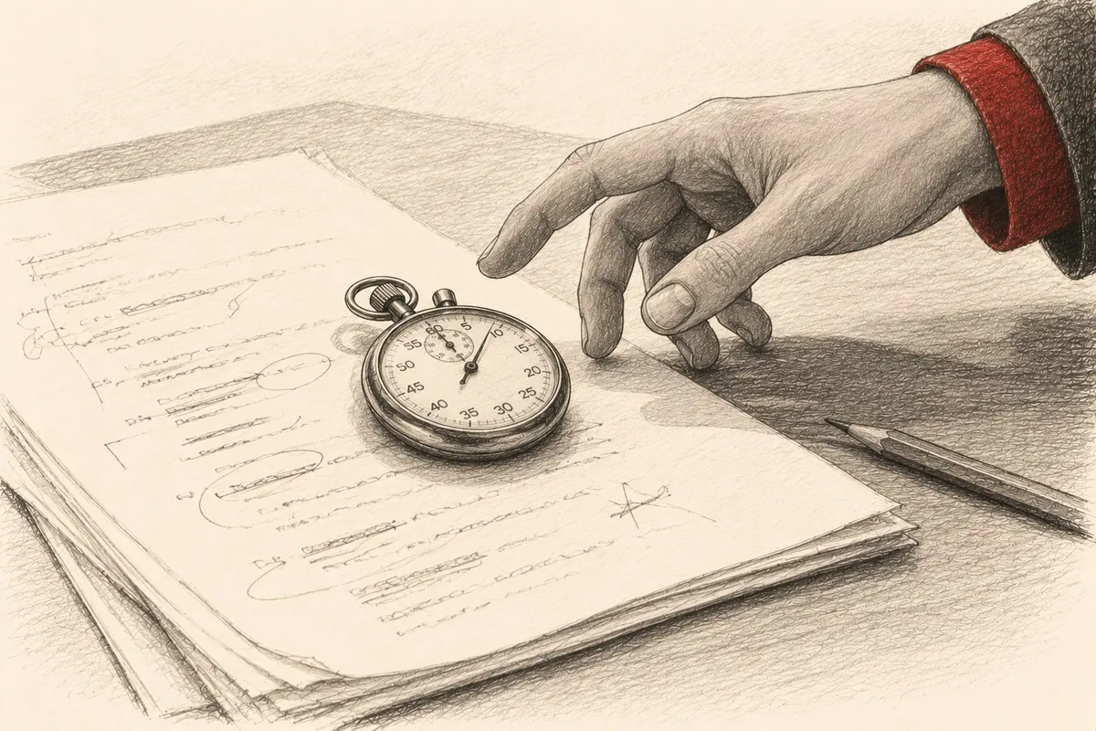 Storyboard sketch: the scene breakdown